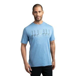 TravisMathew men's You'll Do light blue graphic t-shirt Sz L NWT